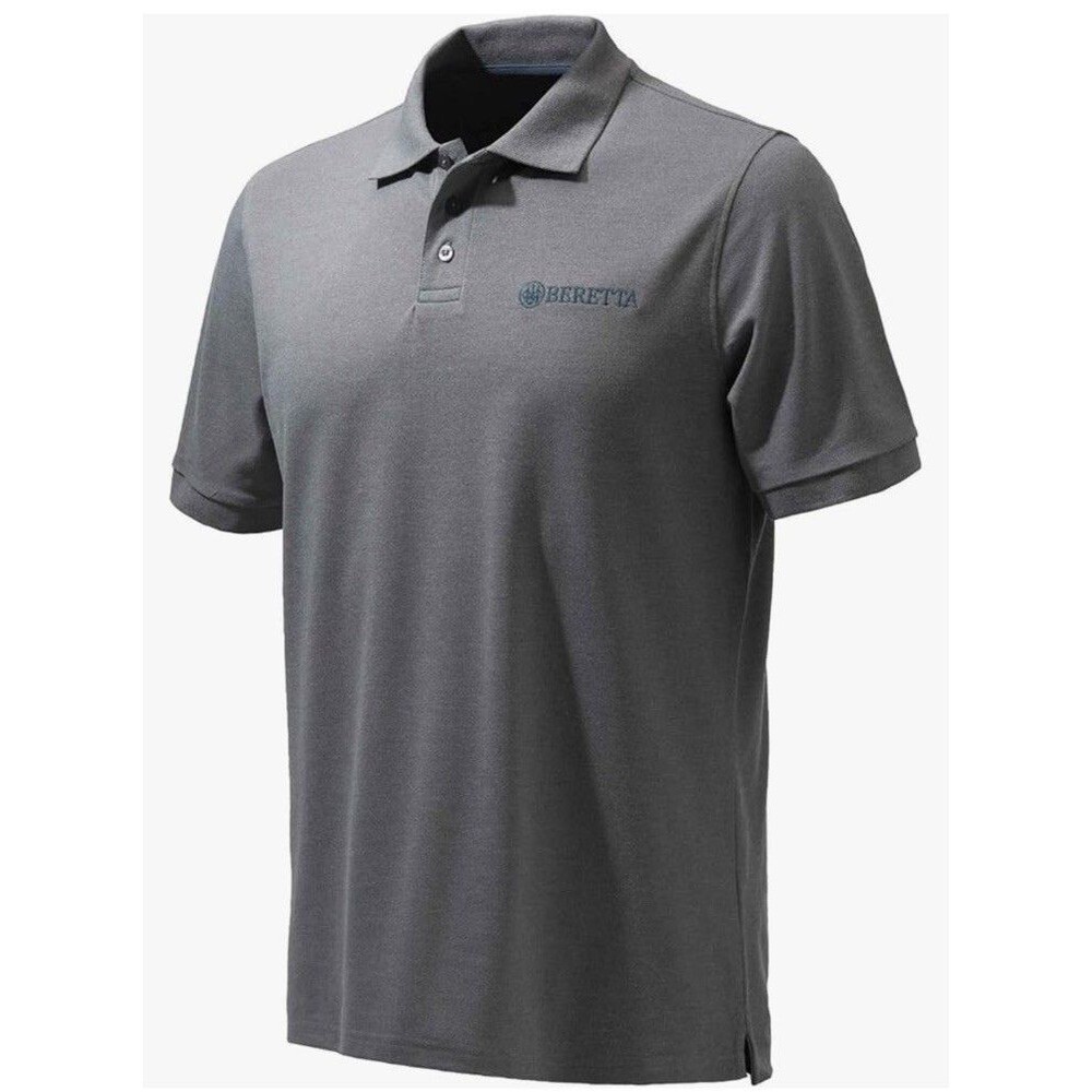 BERETTA Men's Italy Short Sleeve Polo Shirt Hunting/Casual Gray Size 2XL